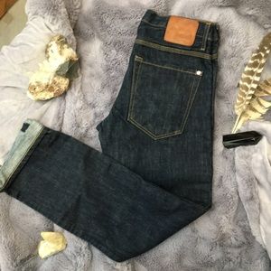 Men’s darkwash BALDWIN Classic Straight Denim Pant